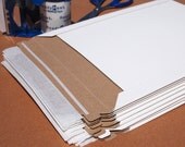 50 earth friendly Paperboard Mailers 7 X 9 stiff self-sealing shipping envelopes supplies