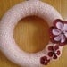 4 Seasons Yarn Wreath with Felt Flowers-12 in Wreath