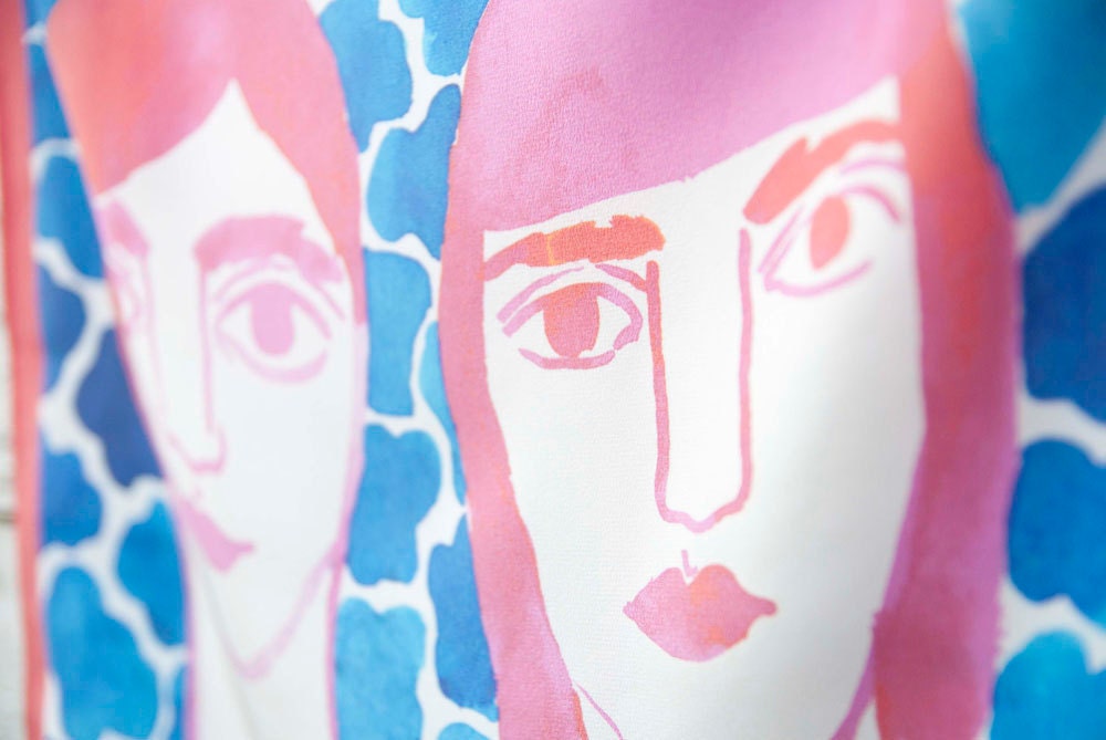 Pink Ladies Silk Scarf