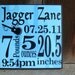 Personalized Birth Announcement Block-Boy- click for more color options