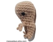 CAT TOY FETUS catnip weird funny pet cat toys organic embryo crochet
