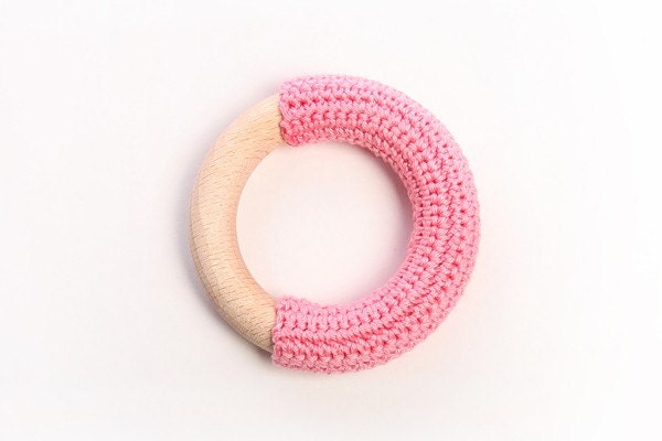 Baby pink teething ring / First Toy