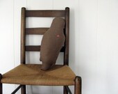herringbone owl silhouette stuffed animal pillow figure