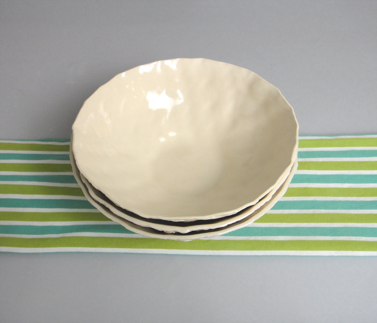 SALE-- Ceramic cable knit sweater bowl - 10% OFF