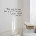 Mae West - removable wall quote - You Only Live Once ...