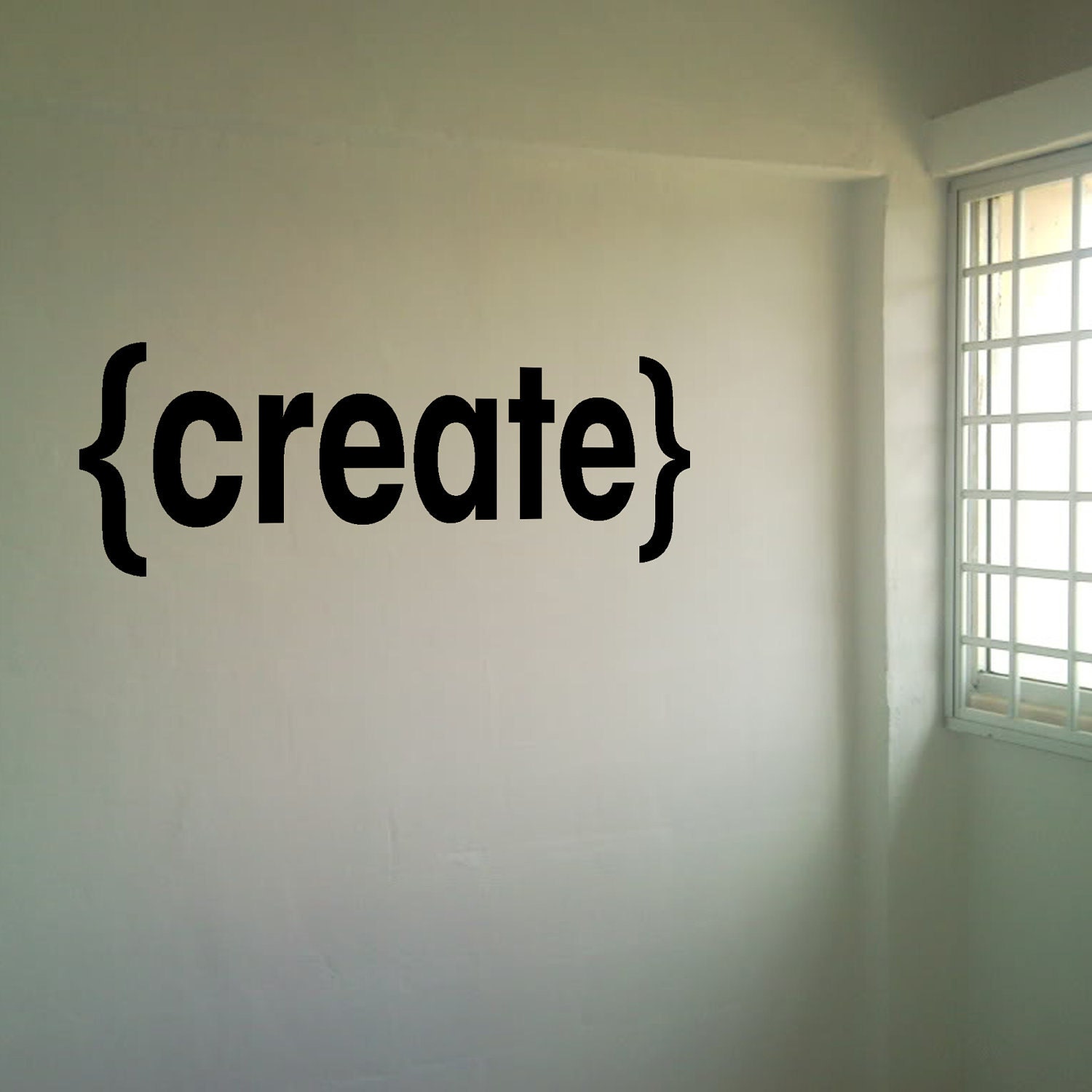 Create - vinyl wall quote