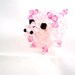 Pink Pig Miniature Figurine In Swarovski Crystals