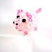 Pink Pig Miniature Figurine In Swarovski Crystals