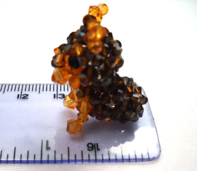 Yorkie Miniature Figurine Swarovski Crystals