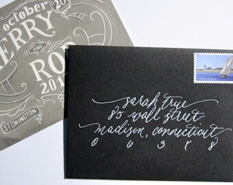 Calligraphy--Sophie in White Ink