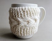 White Cup Cozy Mug Sleeve