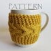 Pattern Knitted Cup Cozy