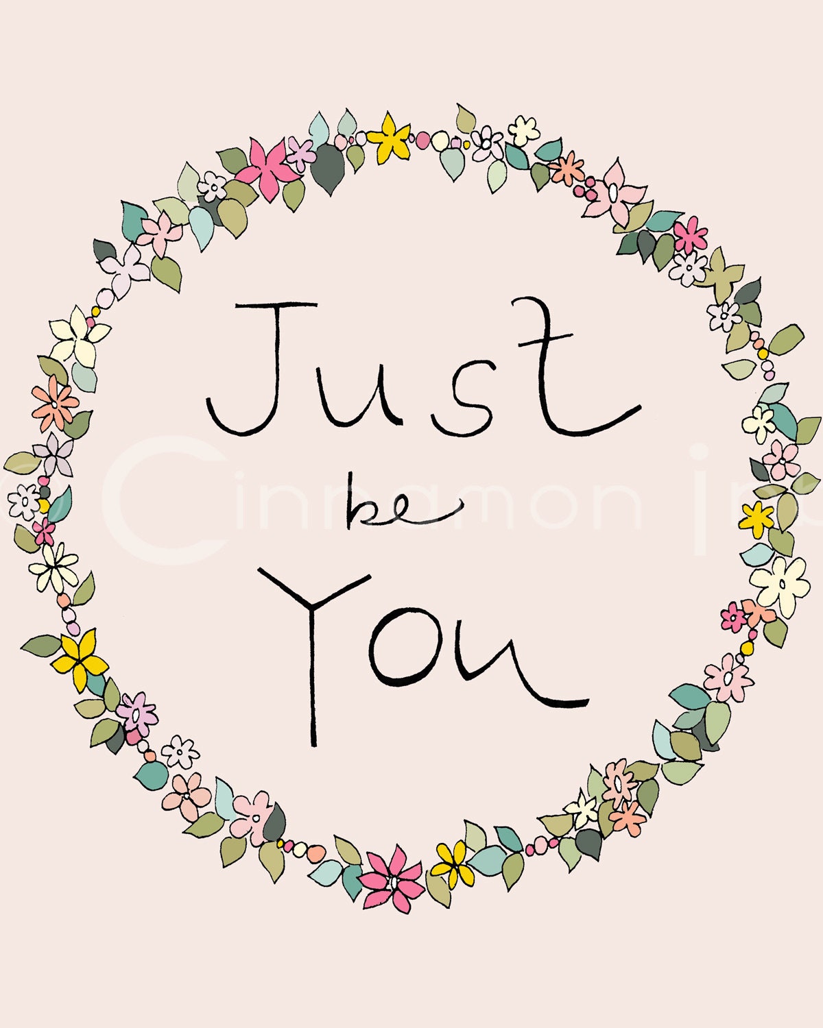 Home Art Print - Home Decor - Just be You - 8x10