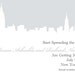 New York City Silhouette Wedding Save the Date or Invitation