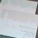 New York City Silhouette Wedding Save the Date or Invitation