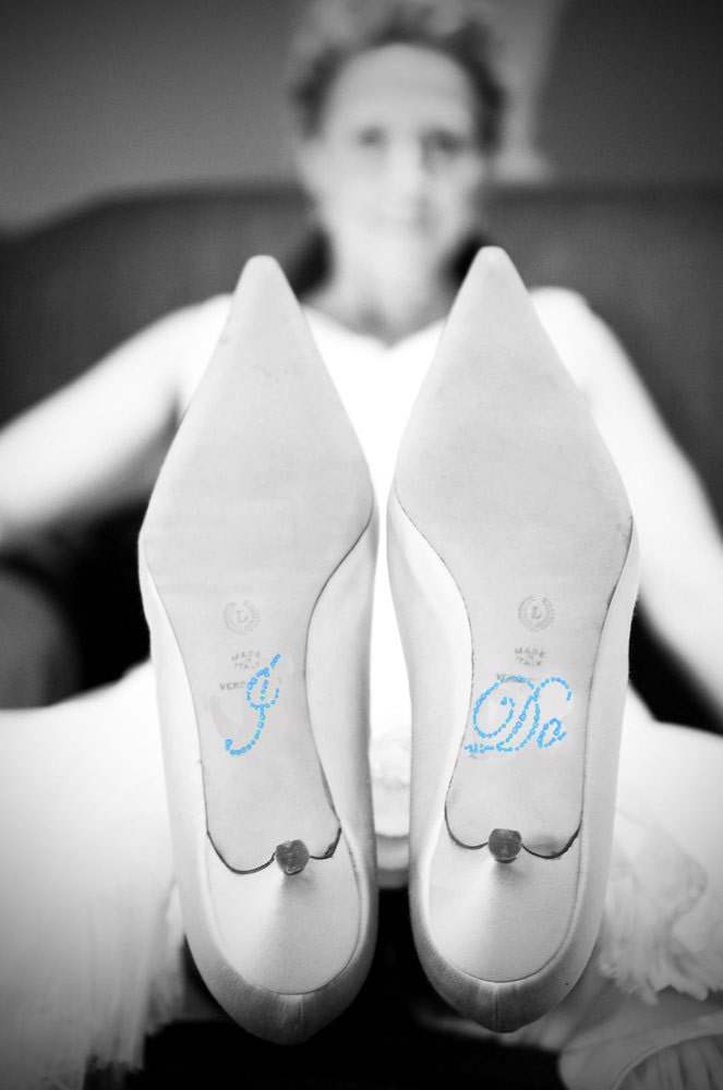 20% OFF Today Crystal I DO Wedding Shoe Stickers in Blue
