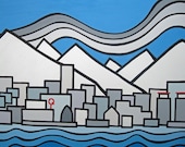 North Vancouver, A View from the Seabus, 8" x 10" Fine Art Print --Buy Any 2 Prints & Get a 3rd FREE--