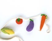 Rattles in cord for Pram and Crib