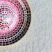 Platter large pink violet glass mosaic art home decor