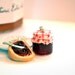 Miniature Food Earrings: Bread and Cherry Jam Jar - Miniature Food Jewelry - Miniature Jar - Kids Jewelry