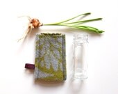 jar cover IBI, wool, felted, moss green, grey