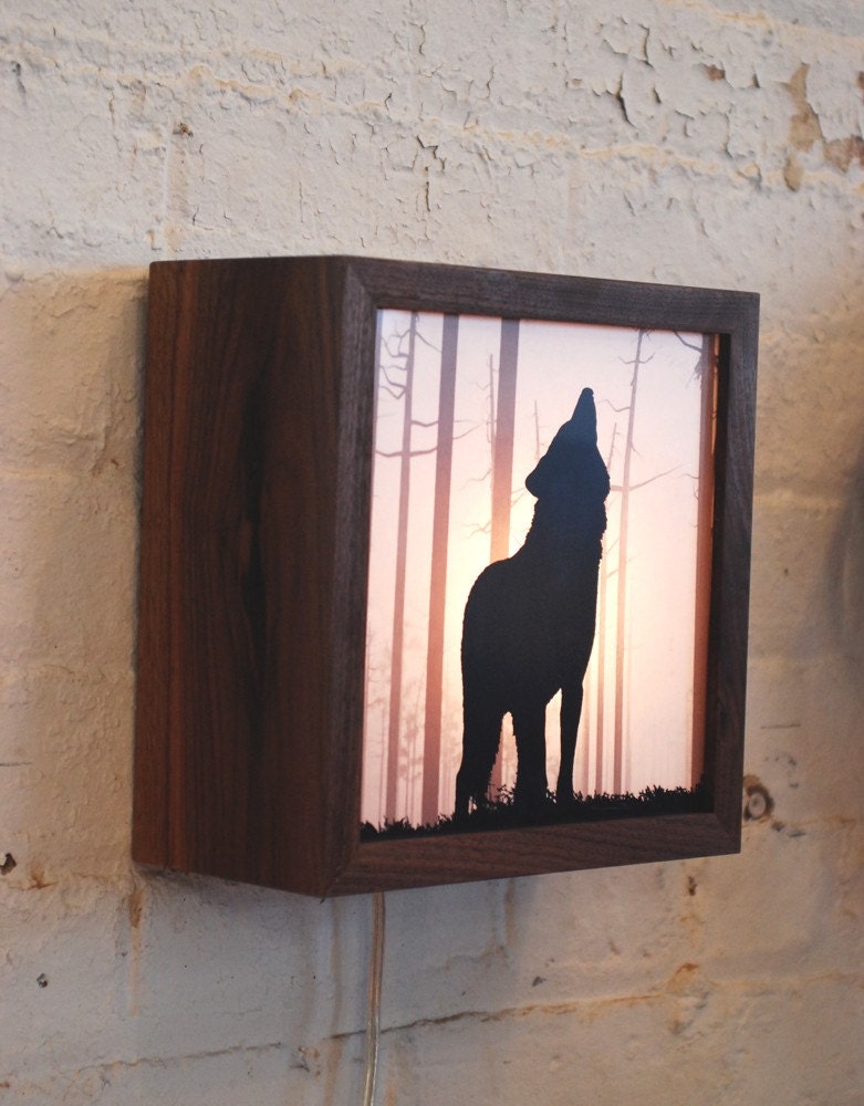 Nightmare guard/ Wolf forest light box (Made to order) featured on DAILY CANDY