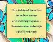 inspirational art print digital-blue yellow green-sahara