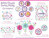 girl bubble guppies printable party INCLUDING invite Il_170x135