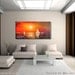 MADE TO ORDER Original Nautical Painting 48x24 Canvas Acrylic Sail Boats Sunset Beach Abstract Fine Art by Federico Farias