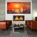 MADE TO ORDER Original Nautical Painting 48x24 Canvas Acrylic Sail Boats Sunset Beach Abstract Fine Art by Federico Farias