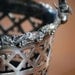 Vintage Silverplate Ornate Basket, Pierced, Grapes Pattern Detail, Silver Plate Handle Pedestal, Victorian Antique Home Decor