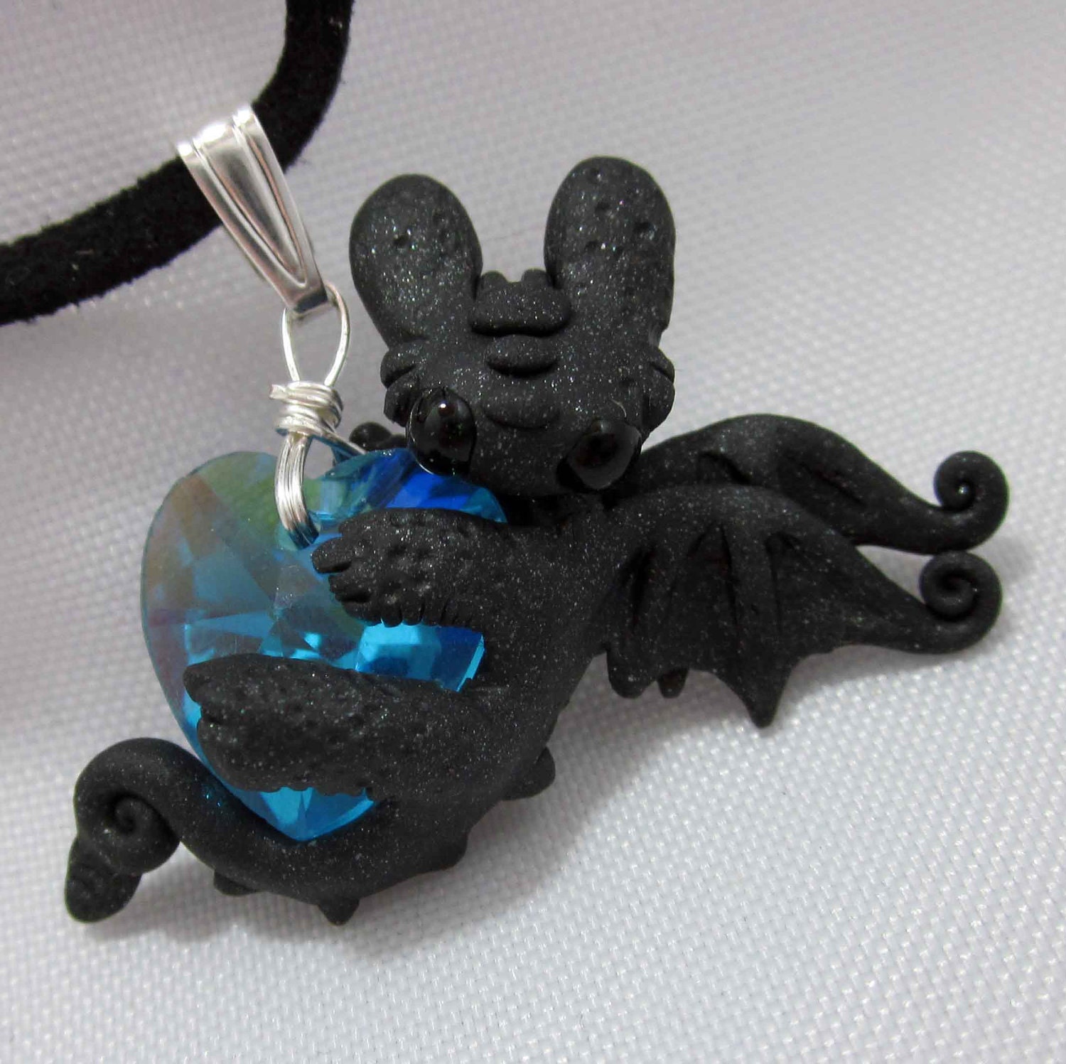 I've got a big heart necklace Blue heart