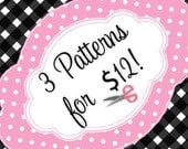 PDF Sewing Patterns for 18" American Girls Dolls - Buy any 3