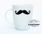 Moustache Mug - Variety of Colors and Moustache Designs