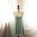 Secret Garden Chiffon Green Dress Autumn Vineyard Elves Morning Dew Forest Chantilly Pistachio Green Romantic Dreamy Flowy Dressss