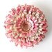 Magnet, Vintage Paper, Handmade Flower - Pink, Pretty, Writing, Text, Antique Paper, Feminine, For Her, Lovely, Cute