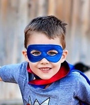 SUPERHERO MASK-super hero child or adult costume mask-matches our capes - Woodfrock
