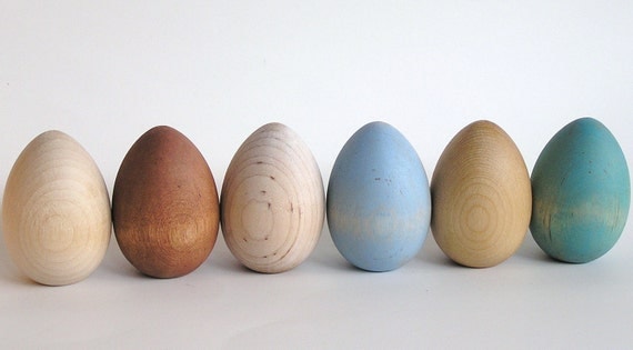 Natural Wood Toy- Easter Eggs- Waldorf- Montessori- Nature Table- FRONT PAGE PICK