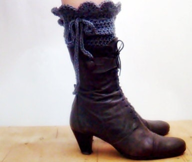 PDF CROCHET PATTERN Victorian Legwarmers Spats 12