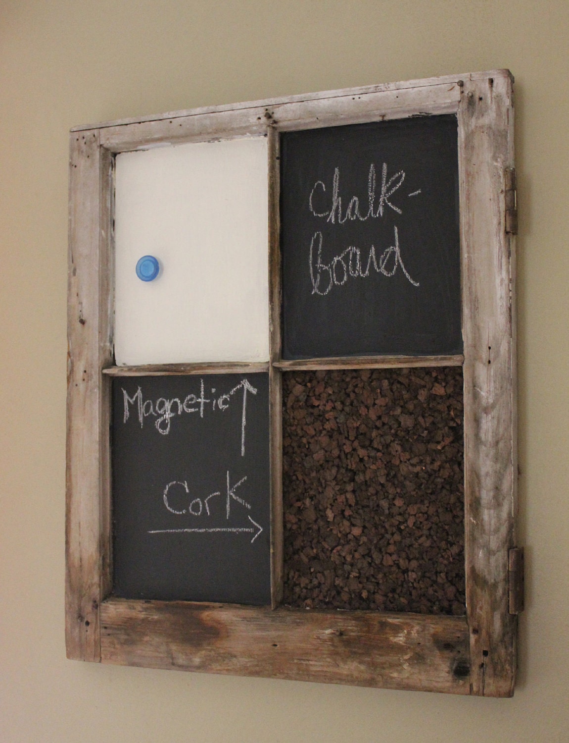 Chalkboard, Corkboard, Magnet Window - memo board