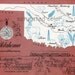 Oklahoma Map - Vintage colorful illustrated map of Oklahoma - 1960s picture map - Fun Retro Colors