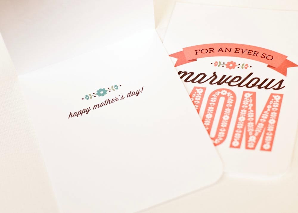 Mother's Day Card // Card for Mom // MARVELOUS MOM
