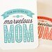 Mother's Day Card // Card for Mom // MARVELOUS MOM