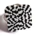 Wire Wrap Ring Black White Unisex Fashion Jewelry