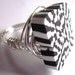 Wire Wrap Ring Black White Unisex Fashion Jewelry