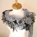 Freeform, Fiberart Crochet Capelet,  By CrochetLab, wearableart