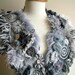 Freeform, Fiberart Crochet Capelet,  By CrochetLab, wearableart