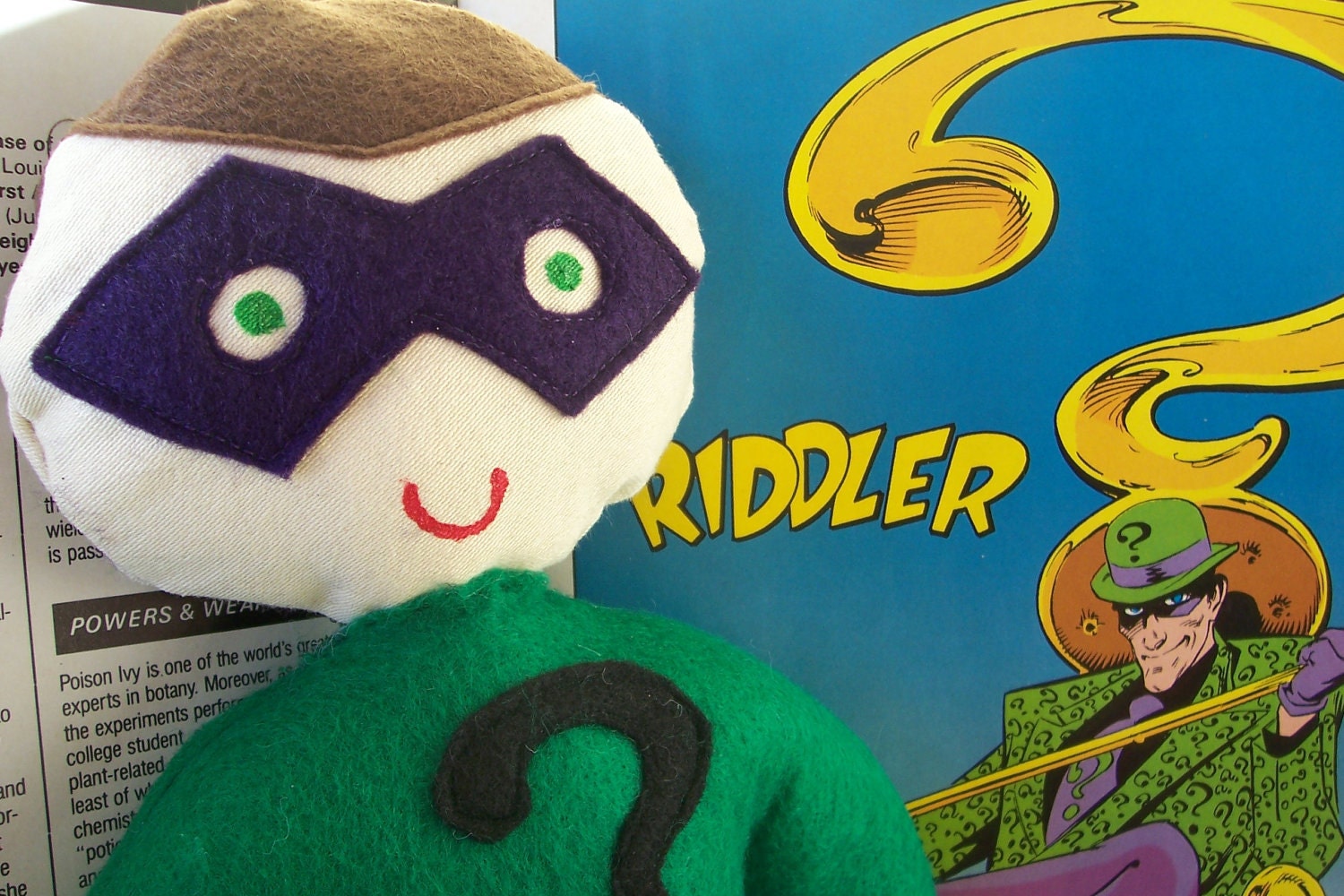 batman's nemesis The Riddler tv series style soft action figure
