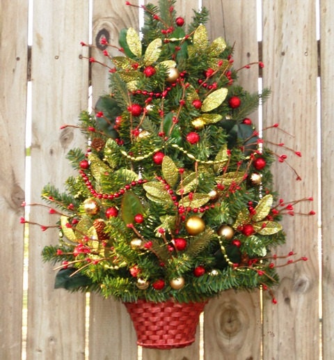 Christmas Wreath Hanging Christmas Tree Door Wreath