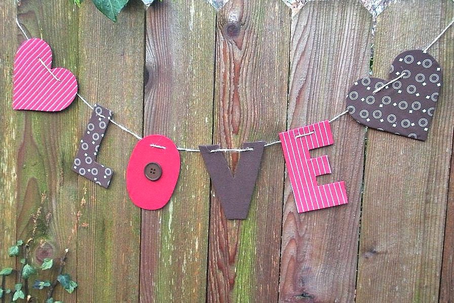 valentines decorations, valentine decoration, love garland, Valentine's Day decorations Il_170x135
